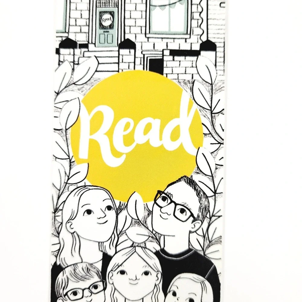 2019 READ paperboard Bookmark promotional bookstore bookshop promo- Holmfirth UK